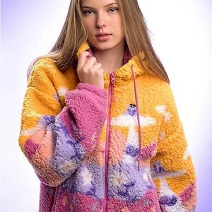 A-Lab Lydia Landscape Zip-up Alien Hoodie Size L